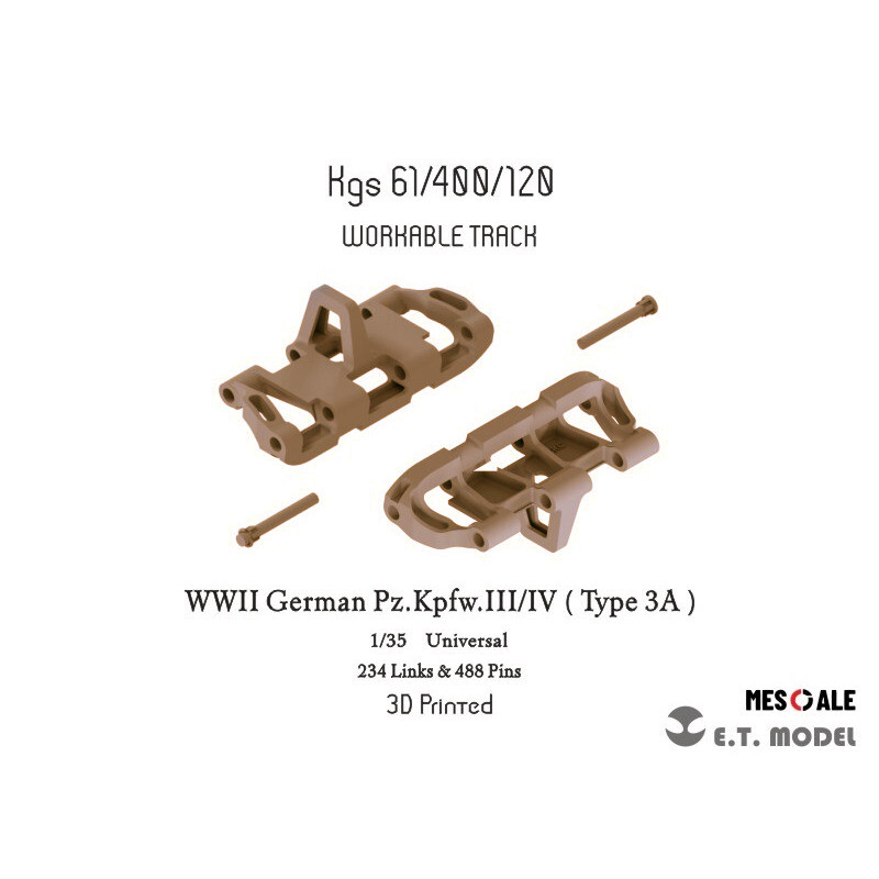 3D Printing Article - ET 1/35 P35-020 WWII German Pz.Kpfw.III/IV