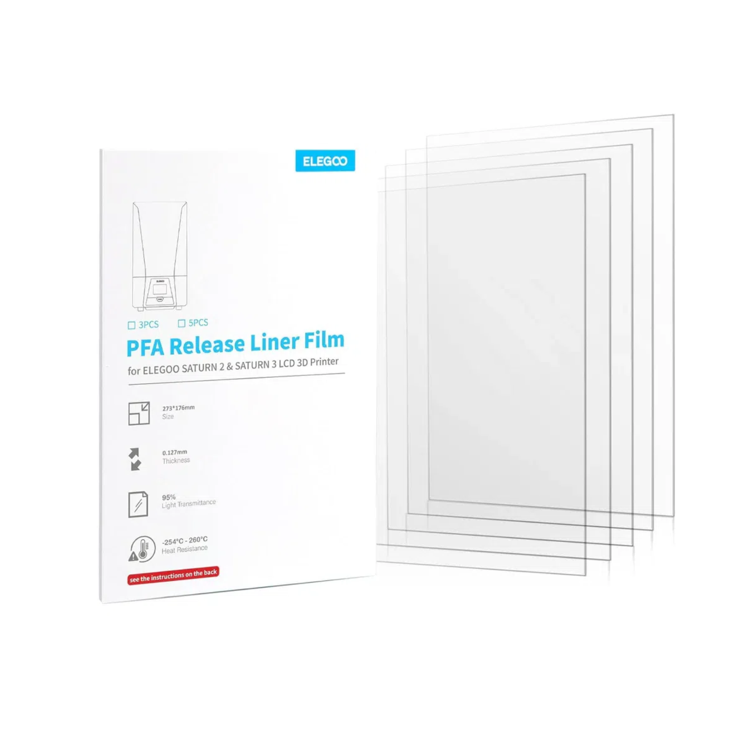 3D Printing Elegoo - Film for ELEGOO PFA Release Liner