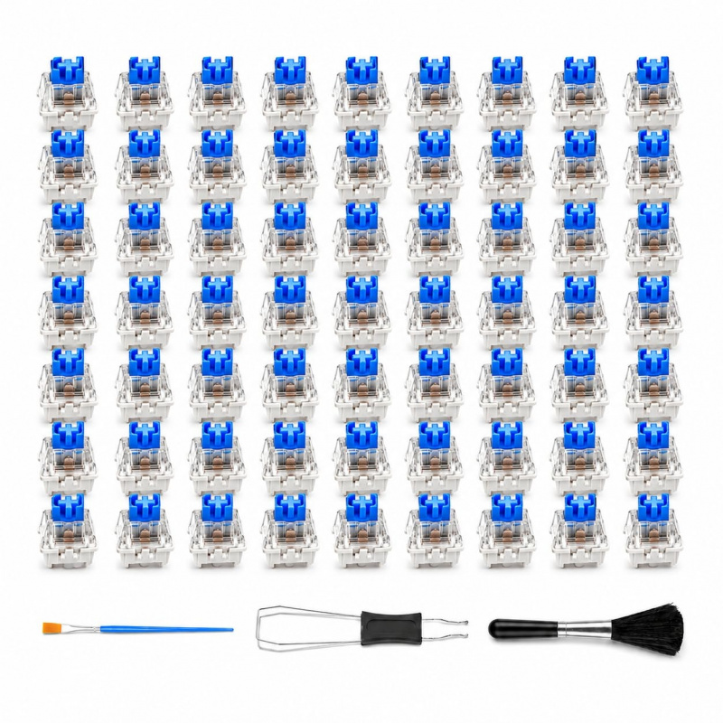 3D Print Removal Tool - 60PCS Blue Mechanical Keyboard Switches Clickers