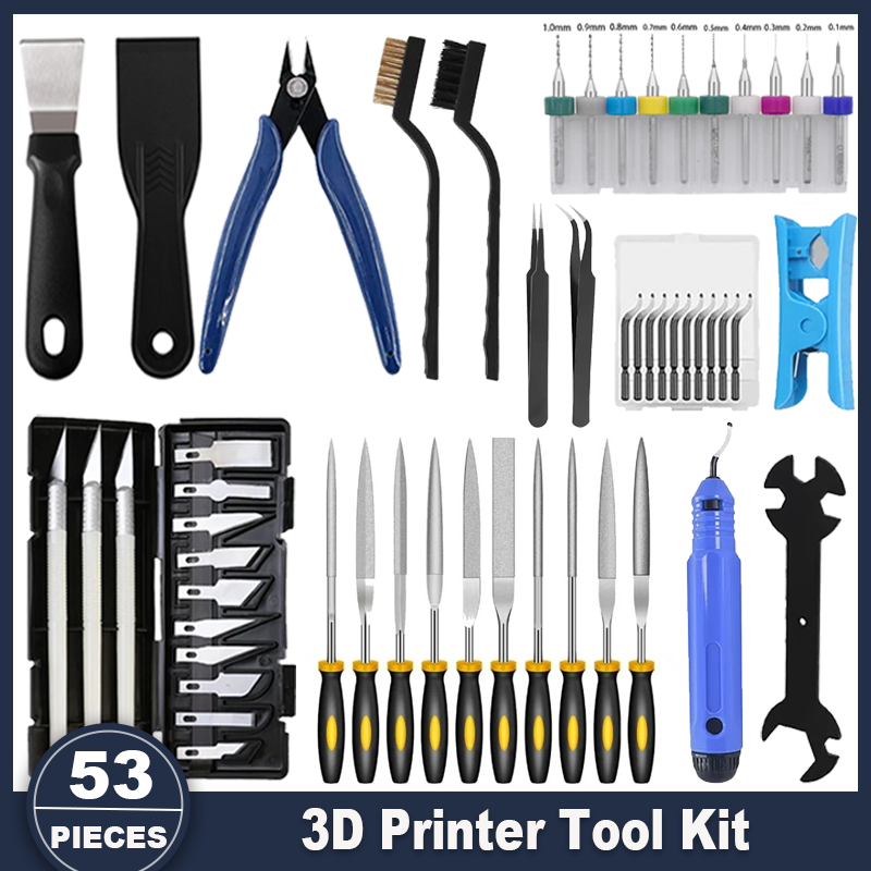 3D Print Removal Tool - 3D Printer Tools Kit, 53pcs 3D