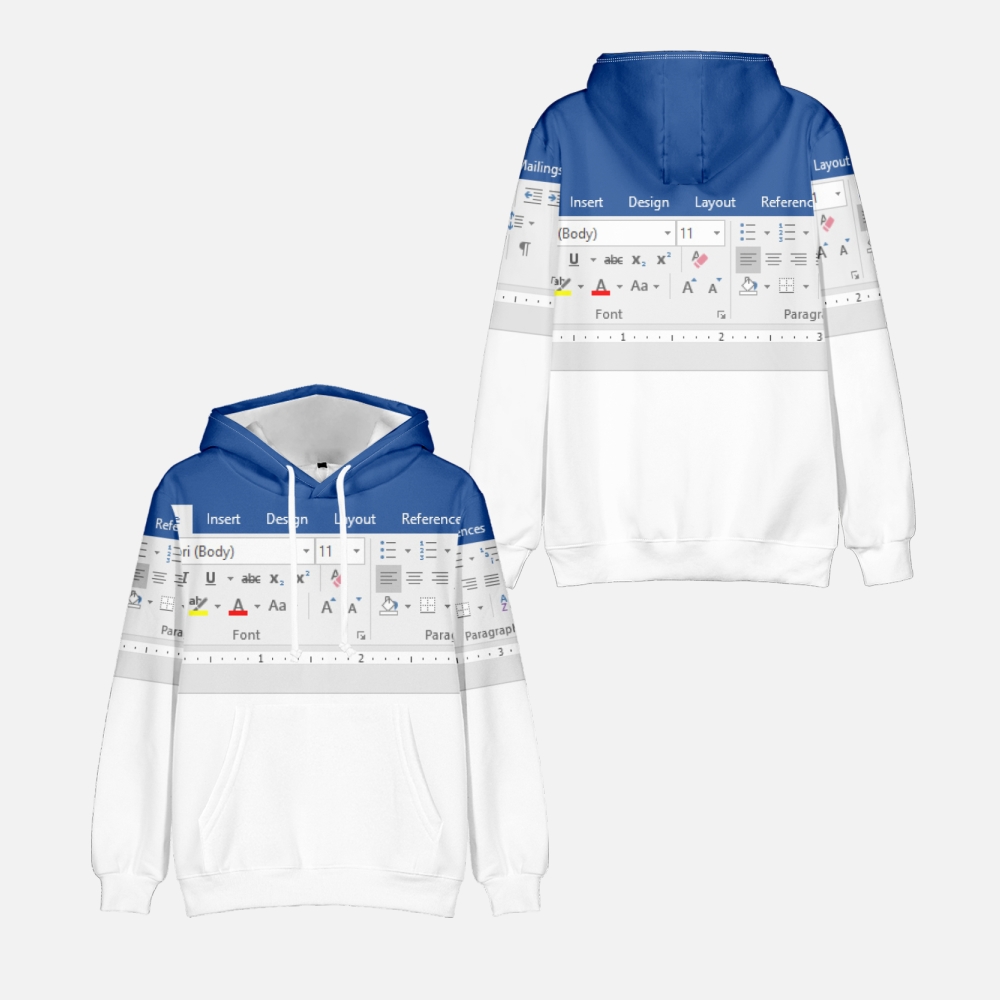 3D Printing Design Software - Casual Excel Hoodie For Men And