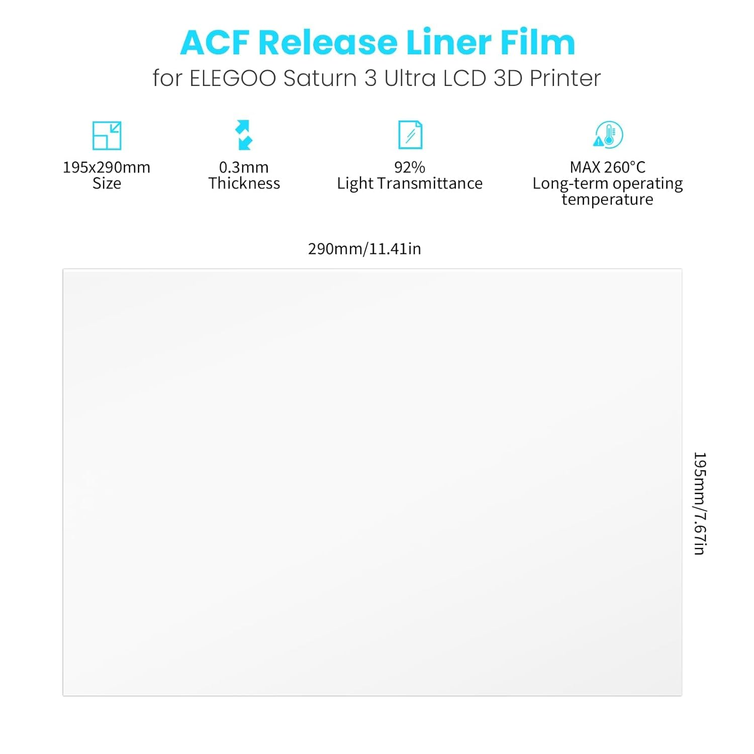 Film for ELEGOO PFA Release Li - 3D Printing Elegoo review and price