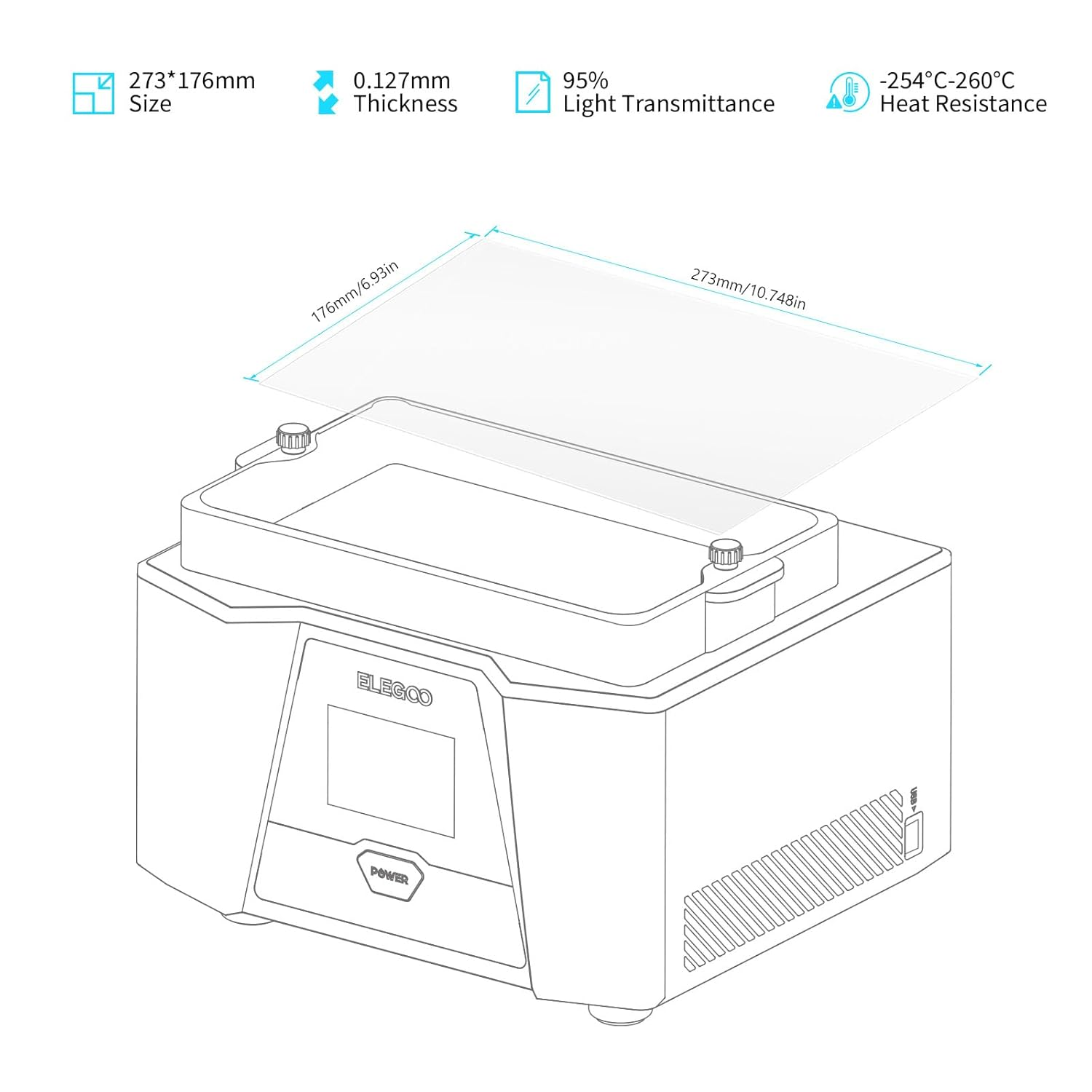 Film for ELEGOO PFA Release Li - 3D Printing Elegoo review and price