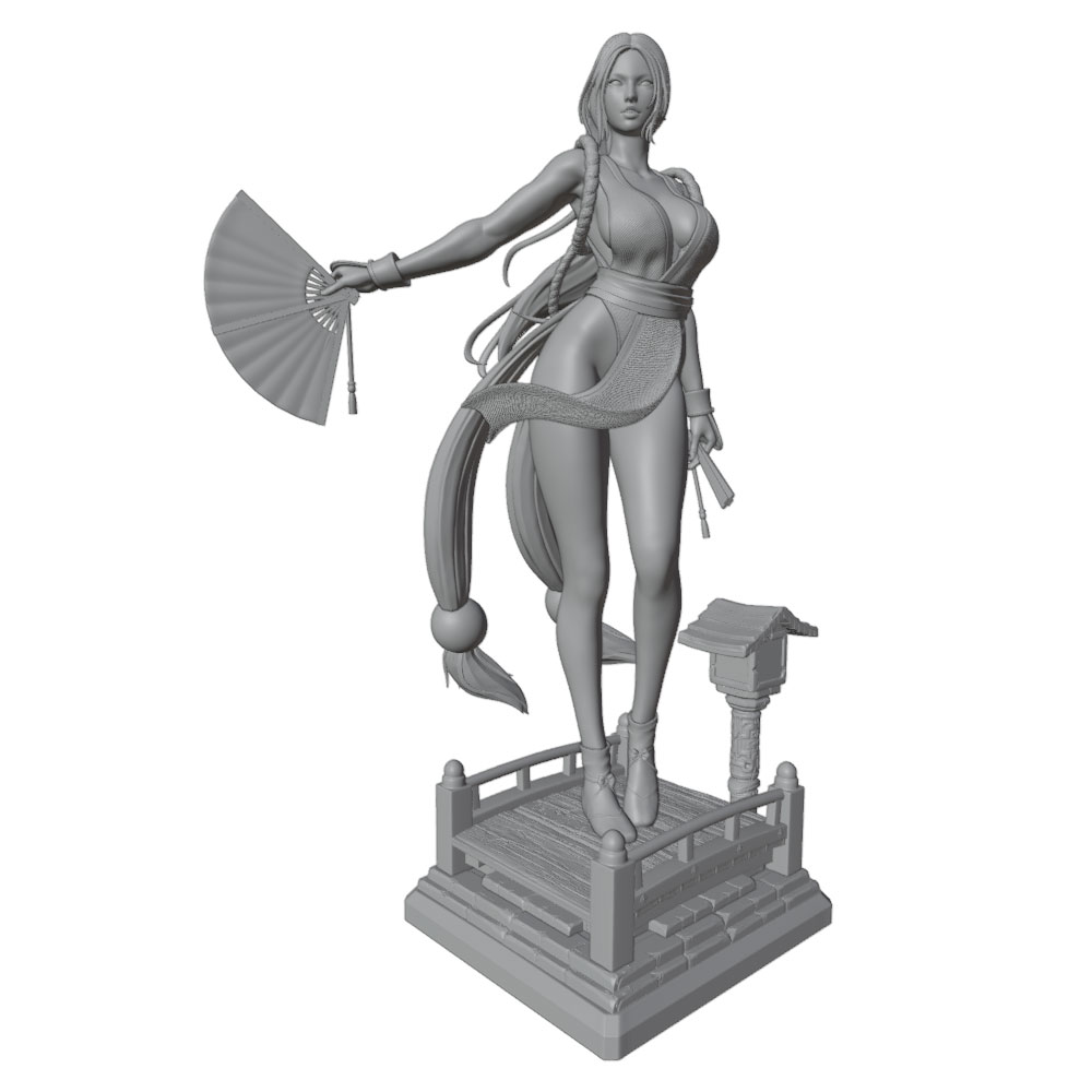 1/24 Sexy Long-Haired Girl Min - 3D Printing Article review and price