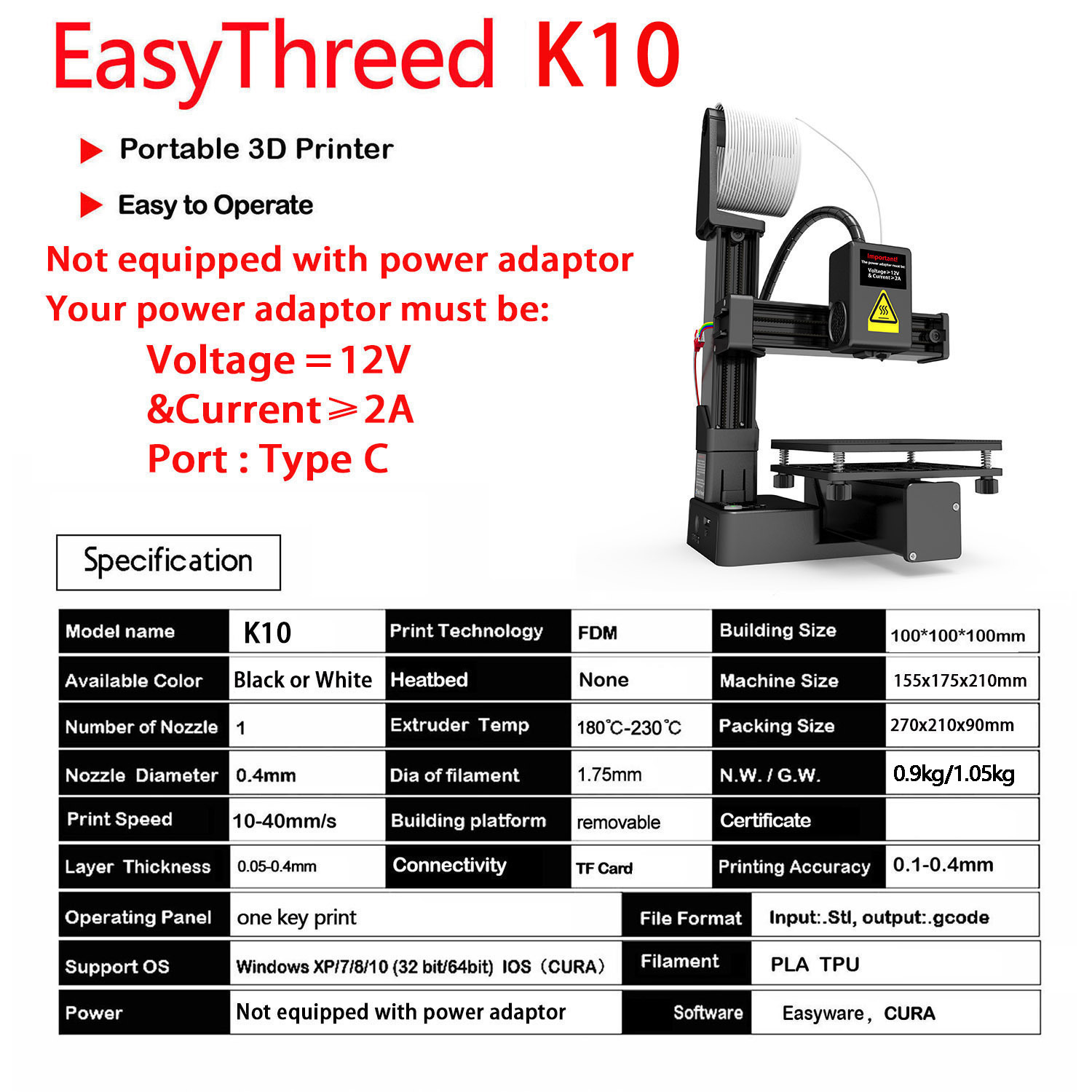 K10 Entry Level 3D Printer Min - 3D Printing Design Software review and price