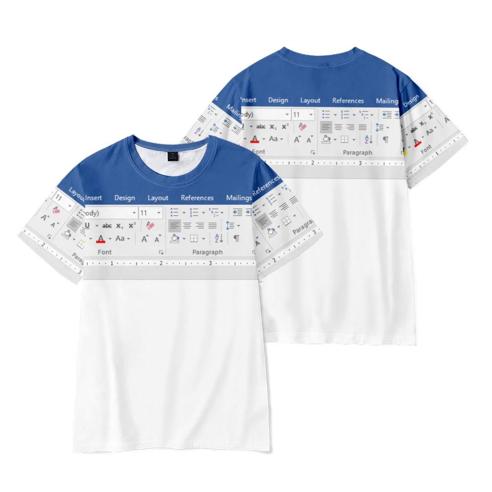 3D Casual Excel tshirt for Men - 3D Printing Design Software review and price