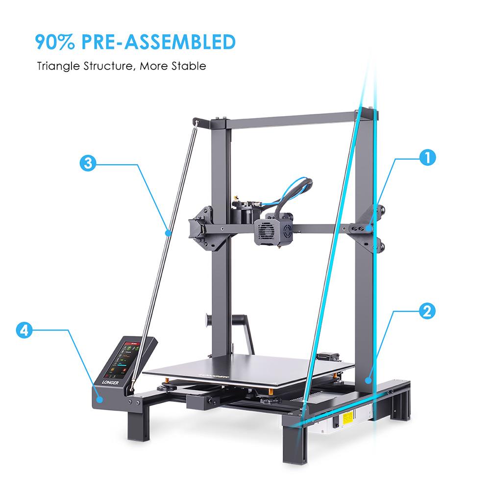 LONGER LK5 Pro 3D Printer 90%  - 3D Printing Design Software review and price
