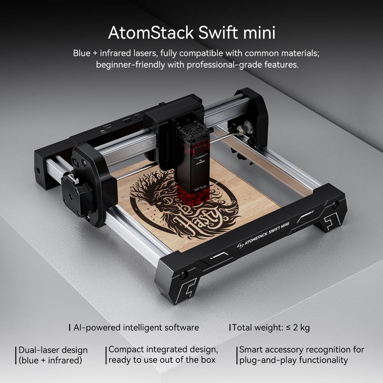 ATOMSTACK Swift Mini Laser Eng - 3D Printing Design Software review and price