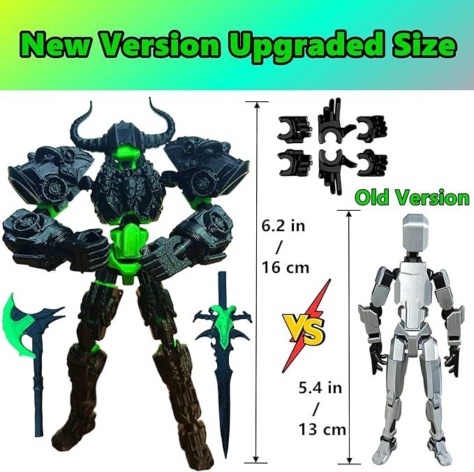 Titan 13 Action Figure,Assembl - 3D Printing Titanium review and price
