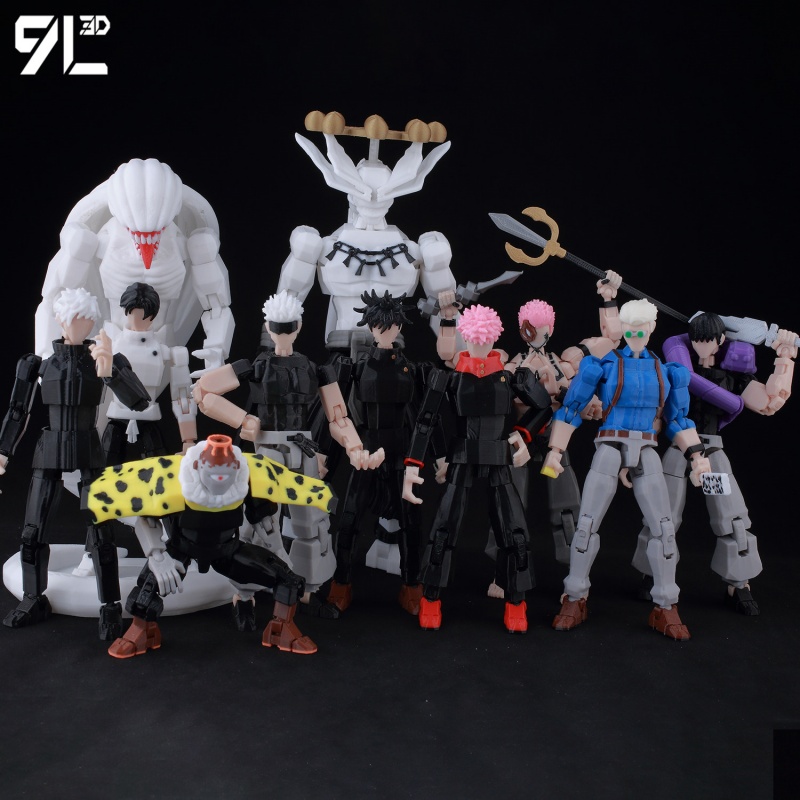 New Jujutsu Kaisen All Charact - 3D Printing Titanium review and price