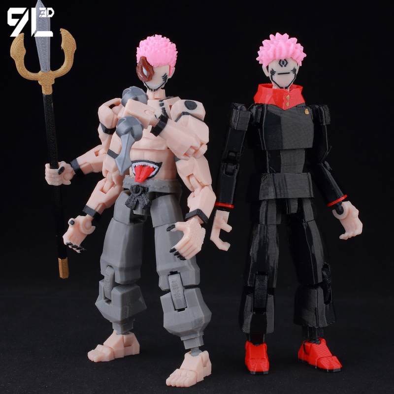 New Jujutsu Kaisen All Charact - 3D Printing Titanium review and price